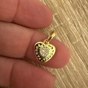 Gold Heart Pendant Charm